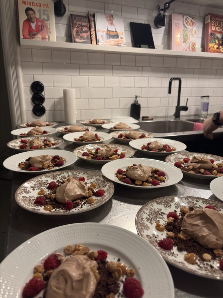 Chokladbomb till dessert.